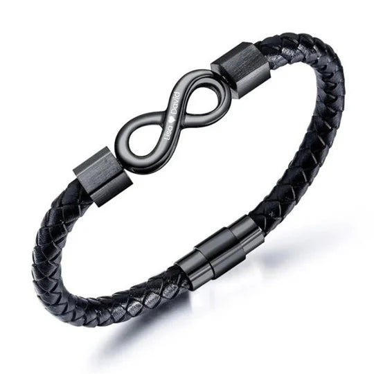 💕 « To My Man » Bracelet Infini Personnalisé 💕