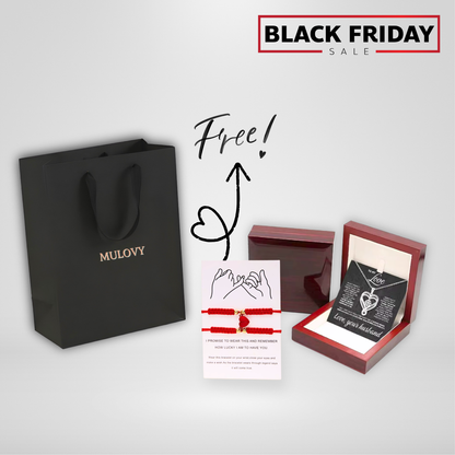 Collar de promesa para él, regalo para novio